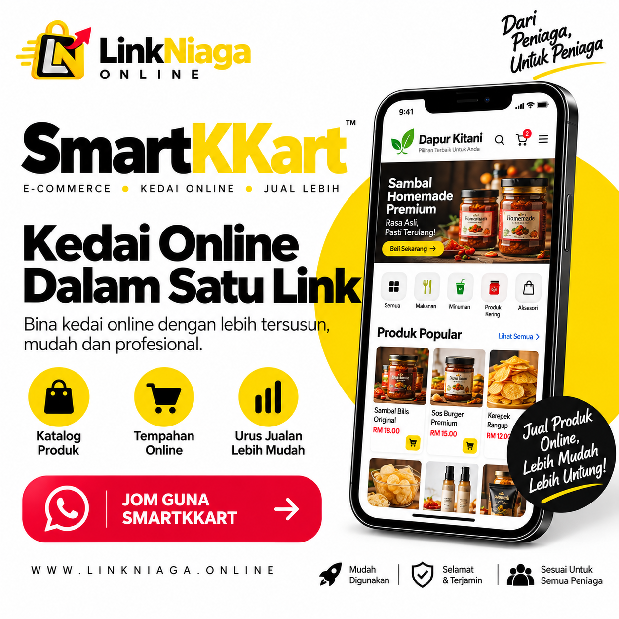 Poster SmartKKart Your Online Store Link